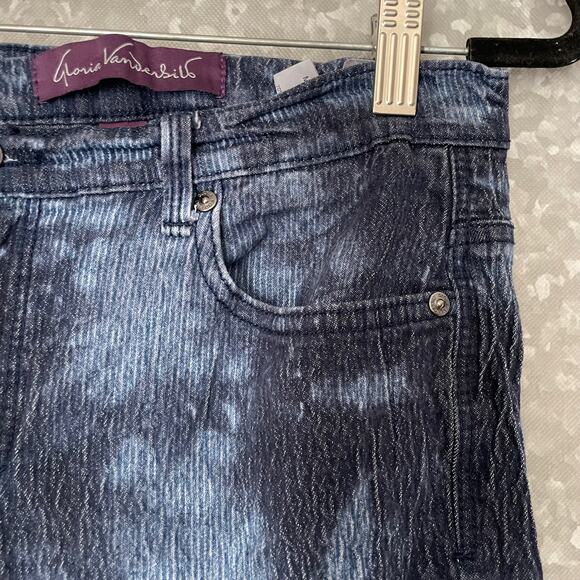Gloria Vanderbilt Straight Leg Tie-Dye Amanda Jeans - Size 8 Short - Mid Rise - Picture 2 of 7